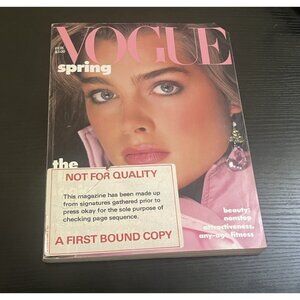 Vogue Magazine - February 1985 - Brooke Shields - A FIRST BOUND COPY